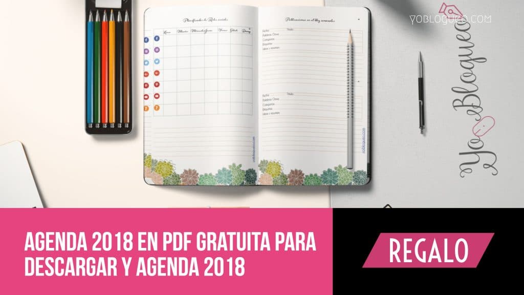 Agenda 2018 en PDF gratuita completa para descargar